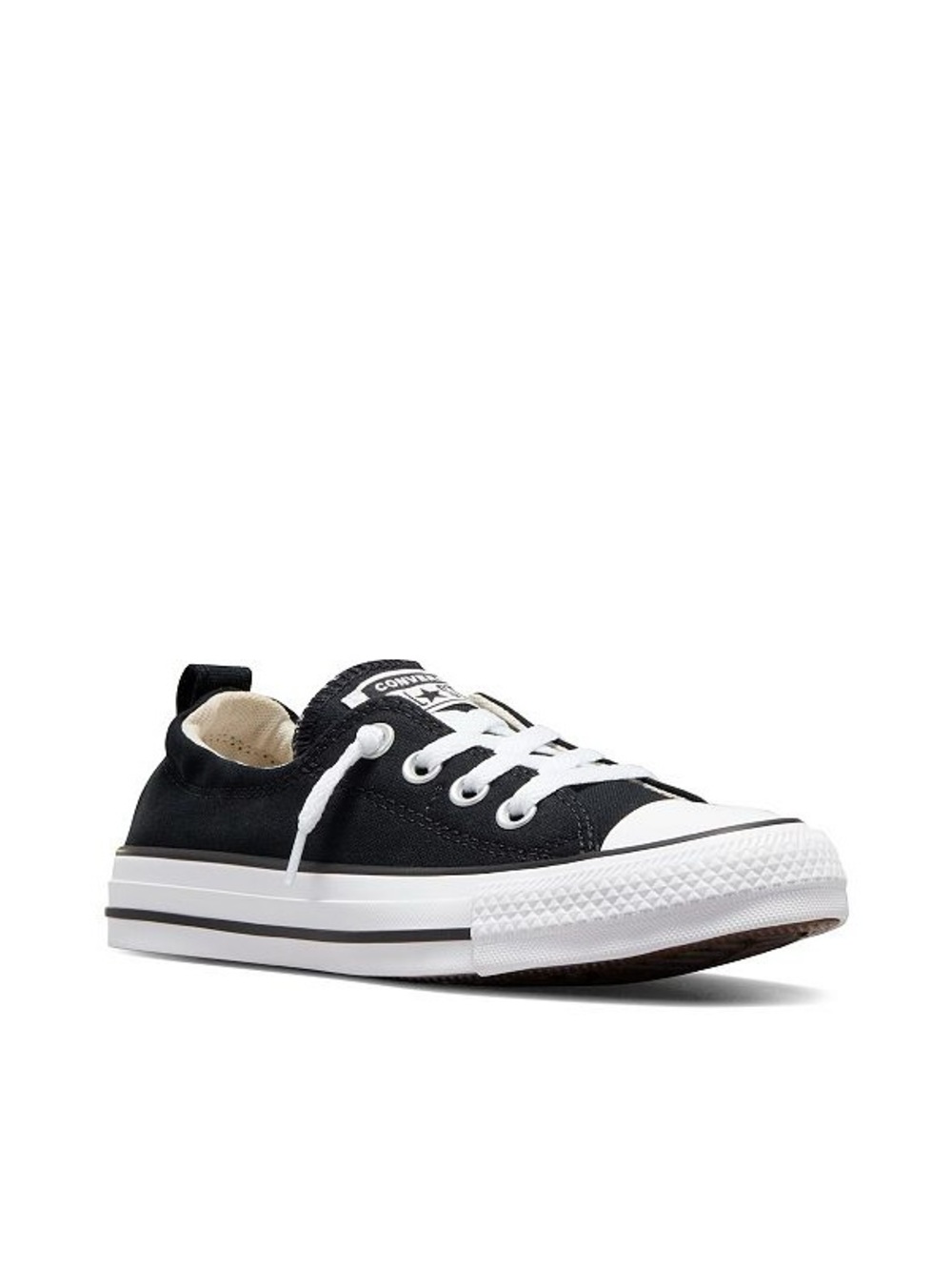 Converse Low Top Sneaker in Black and White